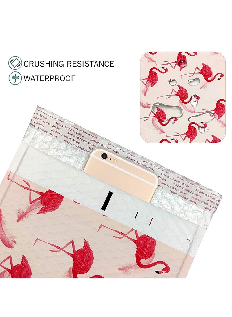 SYOSI Poly Bubble Mailers Self Seal Padded Envelopes Waterproof Thicken Envelopes Pack of 25, 10x 13 Inch Pink Flamingo - Image 4