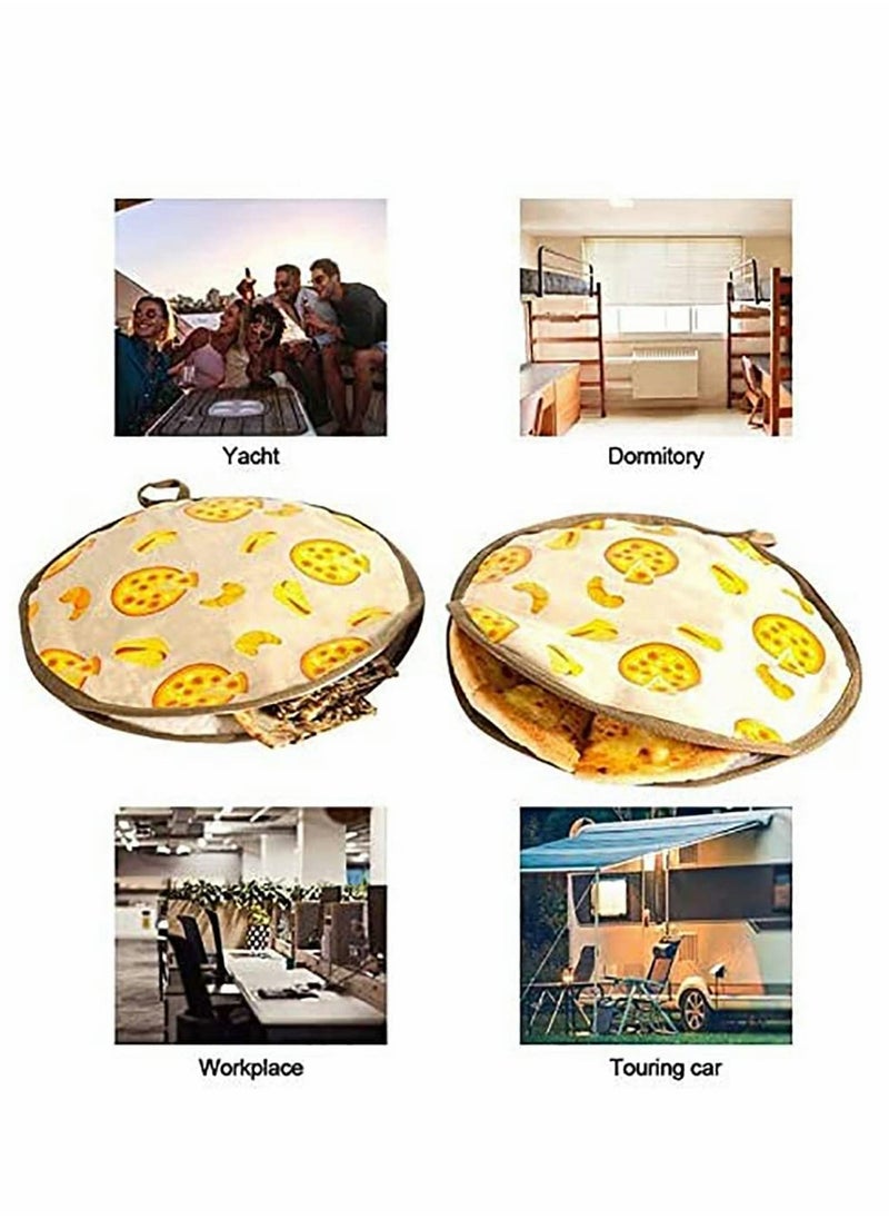 KASTWAVE Tortilla Warmer, 80cm Insulated and Microwaveable Food Cooler Bag, Fabric Pouch Keeps Warm  - Image 5