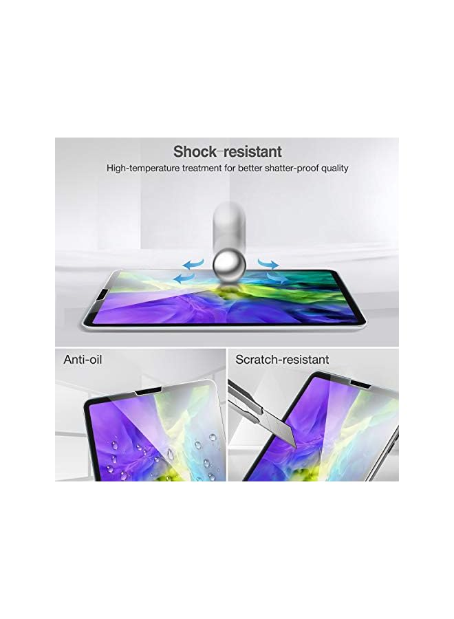 Procases Ipad Pro 11 Screen Protector 2022 2021 2020 2018, Tempered Glass Screen Film Guard Screen Protector For Ipad Pro 11 4Th 2022/3Rd Gen 2021 /2Nd Gen 2020/ 1St Gen 2018 -Clear - Image 5