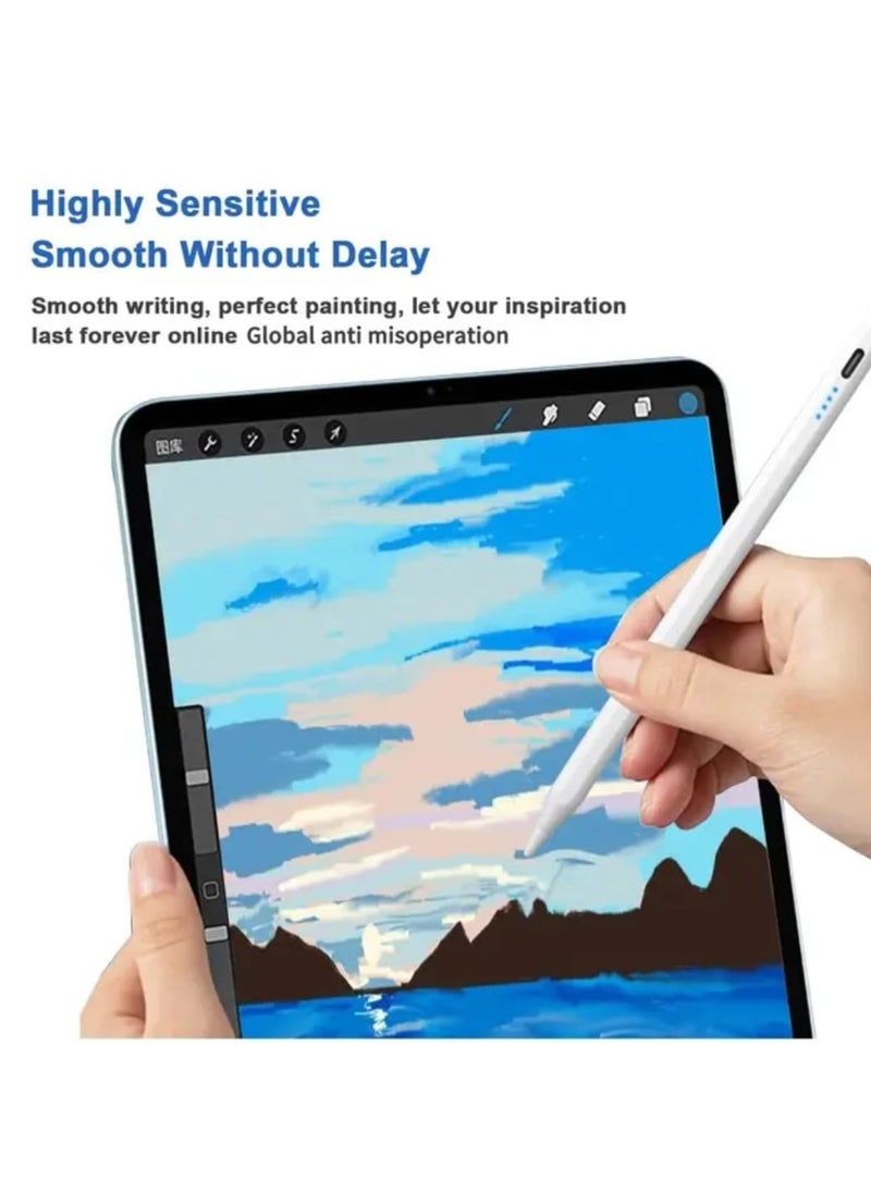 تقليدي - قلم iPad متوافق مع أجهزة Apple iPad (طرازات 2018-2024) – قلم رقمي لأجهزة iPad الجيل 10/9/8/7/6، iPad Air 5/4/3، iPad Pro 6/5/4/3، iPad Mini 6/5 - Image 1