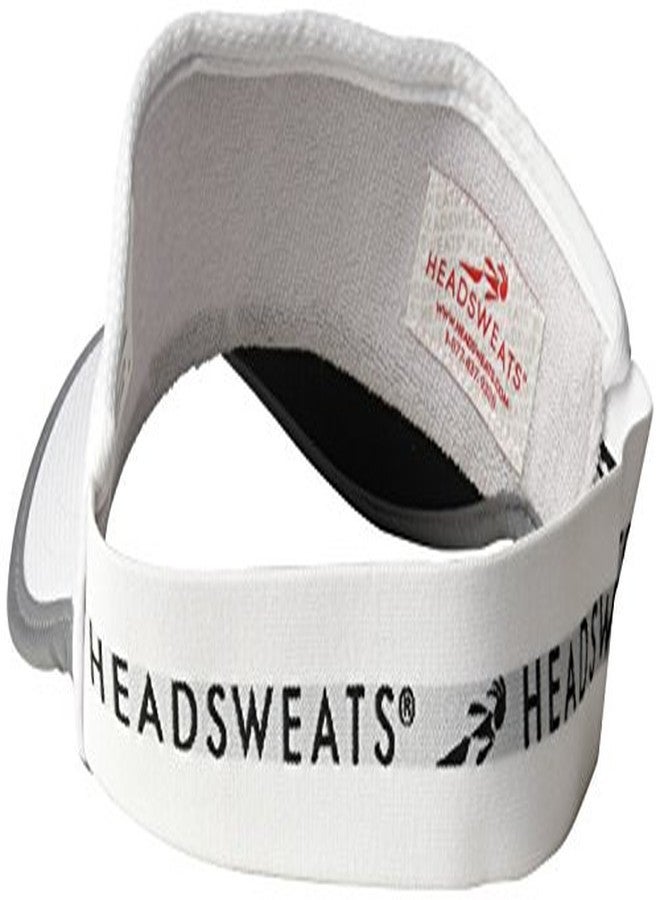 Headsweats Lightweight Performance Running Reflective Visor, White, One Size - Image 2