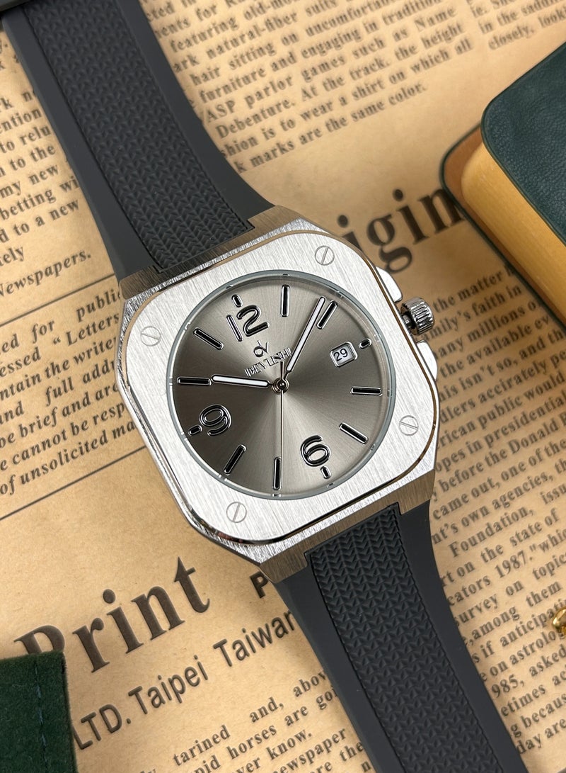 ديفوشي ساعة رجاليه بسوار ربل ناعم ضد الماء - Image 2