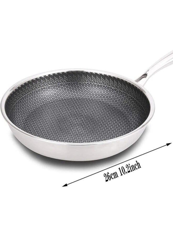 Stir Fry Pan Set: Nonstick Skillet for Induction & Gas, Chef's Choice Cookware with Smokeless Honeycomb Surface  - Image 5
