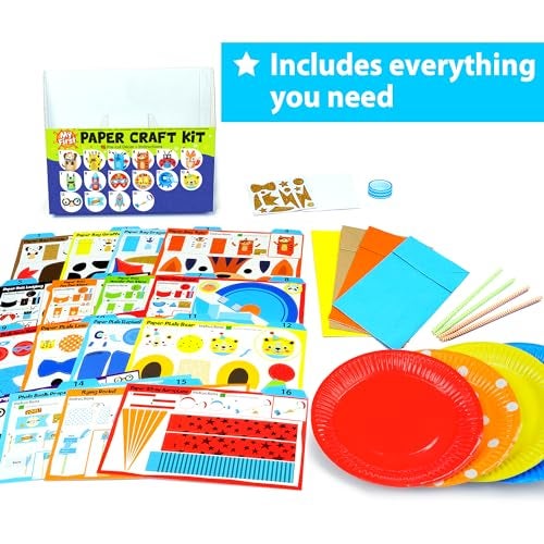 KRAFUN My First Safari Animal Paper Craft Kit, 16 DIY Arts and Crafts Zoo Animal, Organized Craft Activities Supplies Box Assembling Creative Toys for Toddlers, Boys, Girls 3-8 Years Old - Image 2