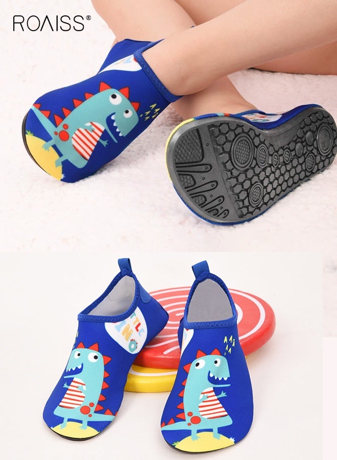 roaiss Boys Adorable Water Shoes, Quick Dry Beach Shoes with Non-slip Soles, Comfortable Breathable Aqua Socks for Boys, Suitable for Beach, Swimming Pool or Any Water Activity - Image 1
