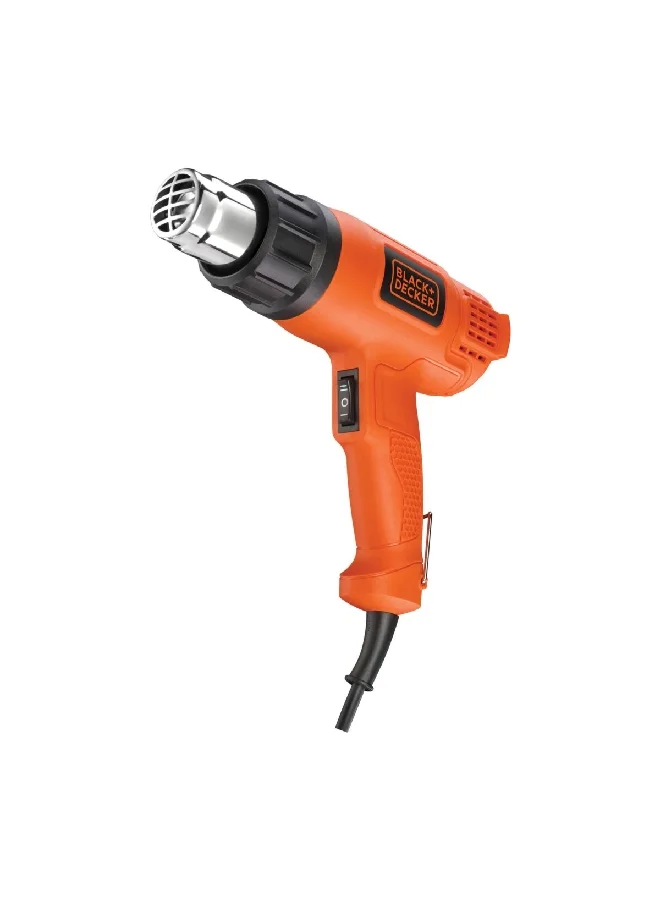 BLACK+DECKER 1750W 2-Mode Corded Heat Gun Orange and Black 24.2 x 24.4 x 8.6 cm KX1650-B5
