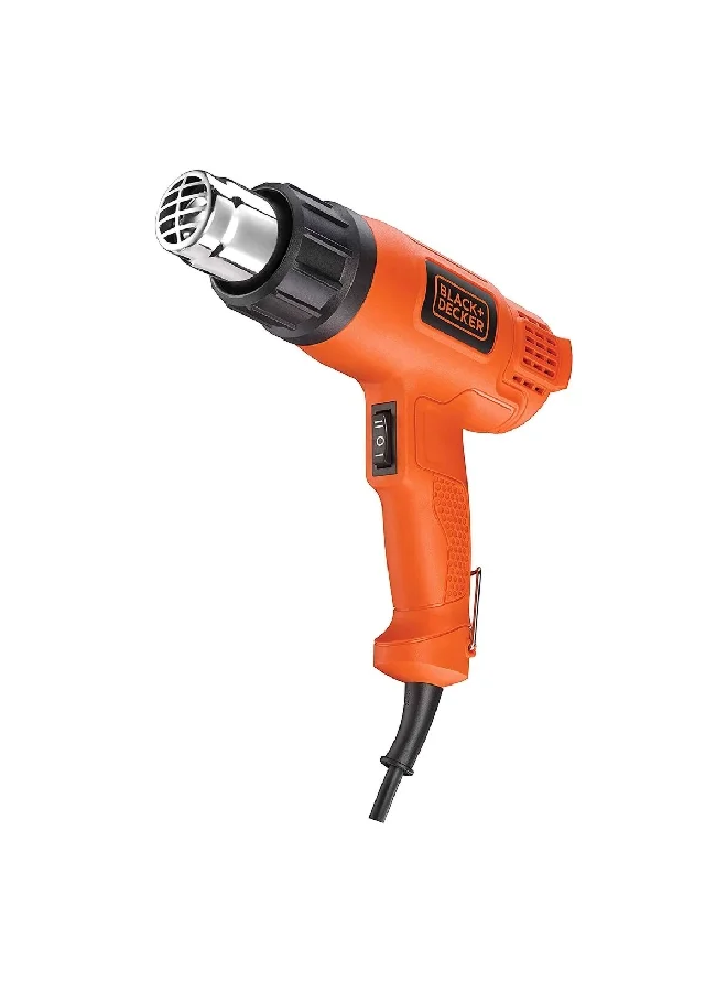 BLACK+DECKER 1750W 2-Mode Corded Heat Gun Orange and Black 24.2 x 24.4 x 8.6 cm KX1650-B5