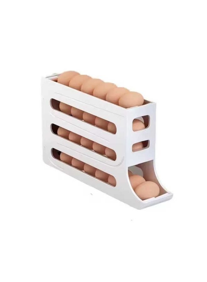 4-Tier Egg Storage Box for Refrigerator Side Door - Image 1