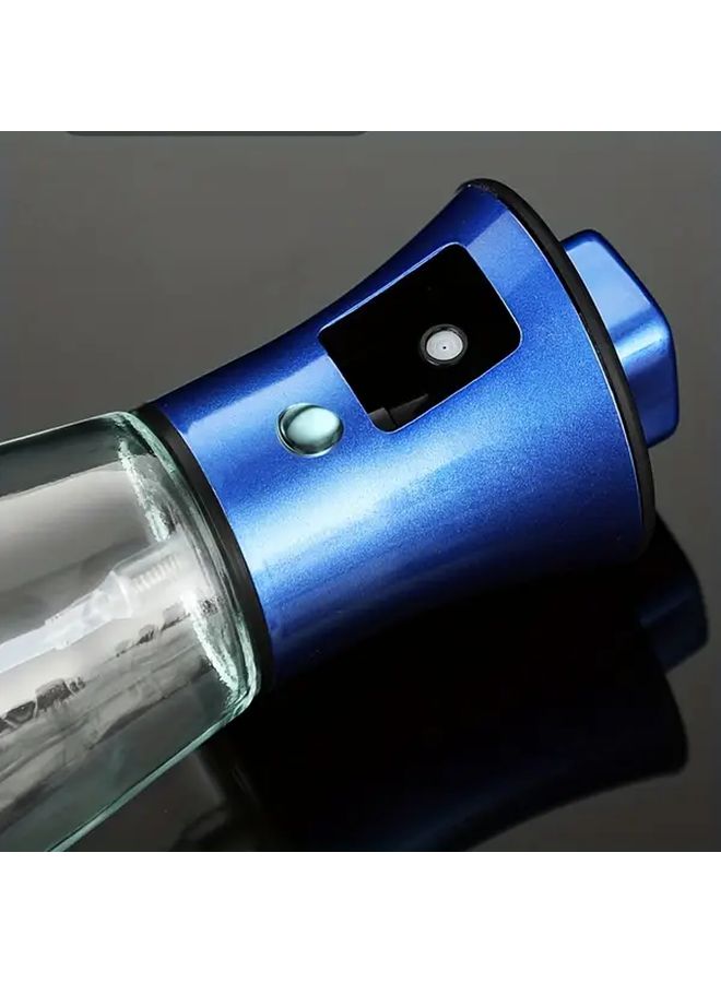 Silvery Stainless Steel Oil Spray Bottle 200ml with Glass Bottle for Cooking Baking Grilling - Image 4