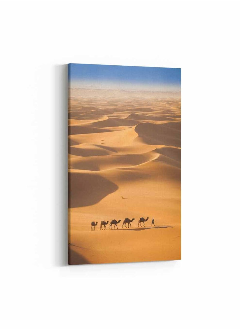 لوحة لوحة كانفاس على إطار خشبي، تصميم جمال فى الصحراء الكبرى، للمنزل، غرفة المعيشة، المكتب، الديكور  - Image 1