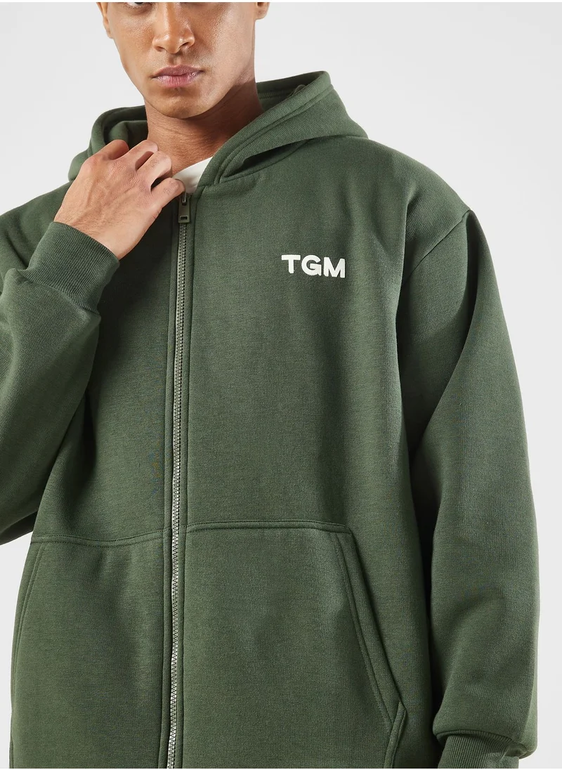 The Giving Movement Lounge Oversized Zip Hoodie