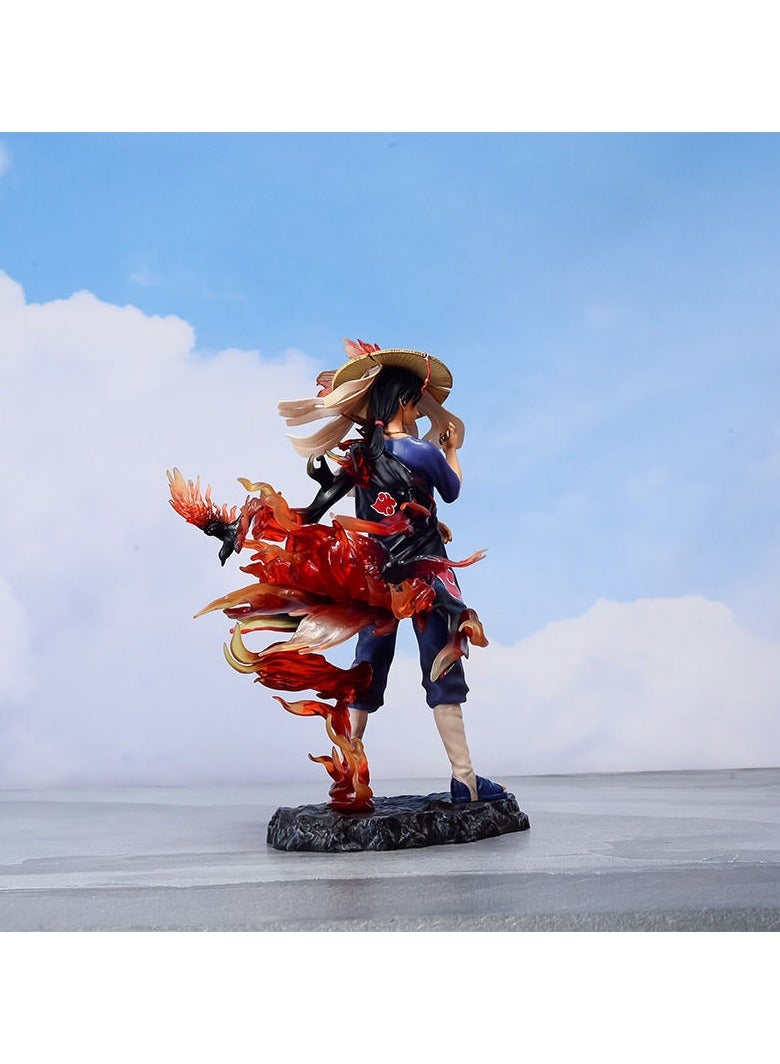 OCTOBER Naruto Akatsuki Hats Uchiha Itachi Raven Itachi Scene Model Statue  - Image 2