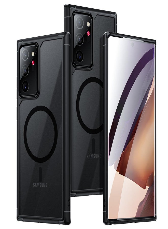 Guizzcg Case for Samsung Galaxy Note 20 Ultra, Compatible with MagSafe, Translucent Matte Back, Drop-Proof, Shockproof, Protective Case, Anti-Fingerprint, Black - Image 1