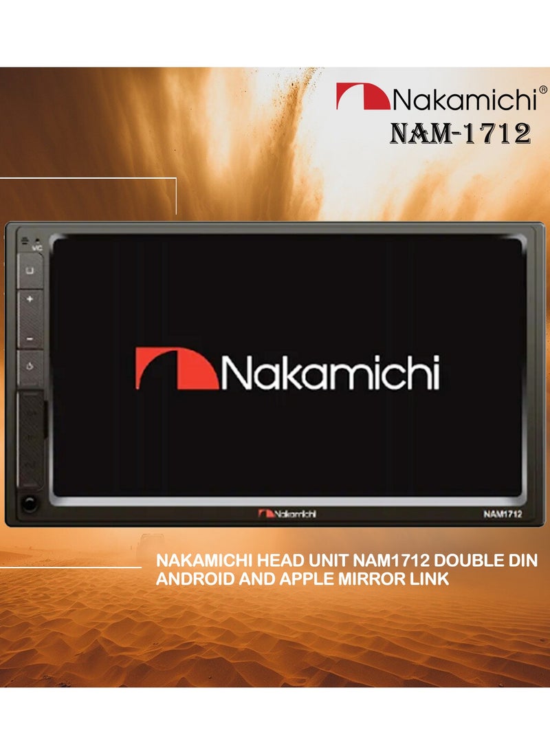 NAKAMICHI Nakamichi NAM1712 7" Bluetooth USB/AUX NZ Tuners Car Stereo Apple & Android mirror link  - Image 1