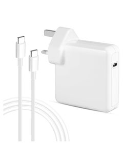 140W USB-C Power Adapter for MacBook/MacBook Air/iPad Pro - for MacBook Pro 16/15/ 14/13 Inch 2022/2021/2020/2019/2018, Included 1.8M USB C to C Cable (White)