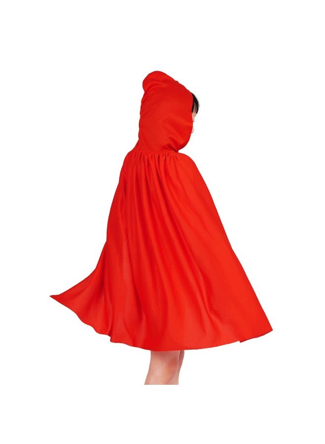Dxhycc Hooded Cloak Cape Unisex Halloween Cloak For Halloween Christmas Role Play Cosplay Costume, Red - Image 3