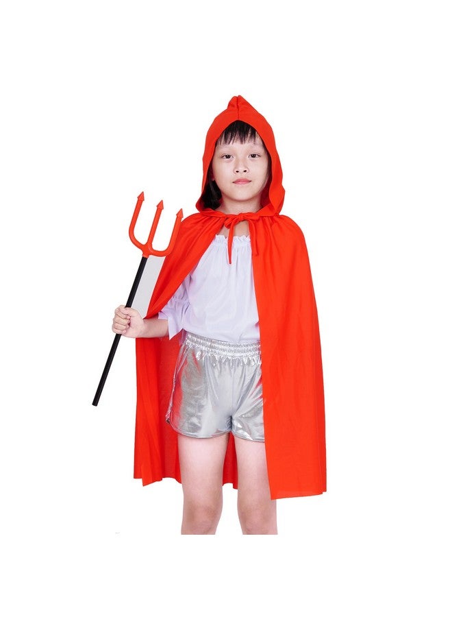 Dxhycc Hooded Cloak Cape Unisex Halloween Cloak For Halloween Christmas Role Play Cosplay Costume, Red - Image 5