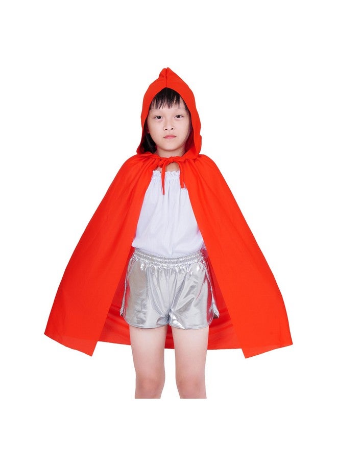 Dxhycc Hooded Cloak Cape Unisex Halloween Cloak For Halloween Christmas Role Play Cosplay Costume, Red - Image 4