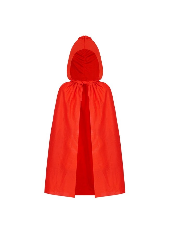 Dxhycc Hooded Cloak Cape Unisex Halloween Cloak For Halloween Christmas Role Play Cosplay Costume, Red - Image 1