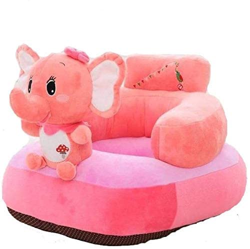 RVA Sofa Seat Soft Plush Elephant Shape Cushion for Baby Kids Pink - Image 2