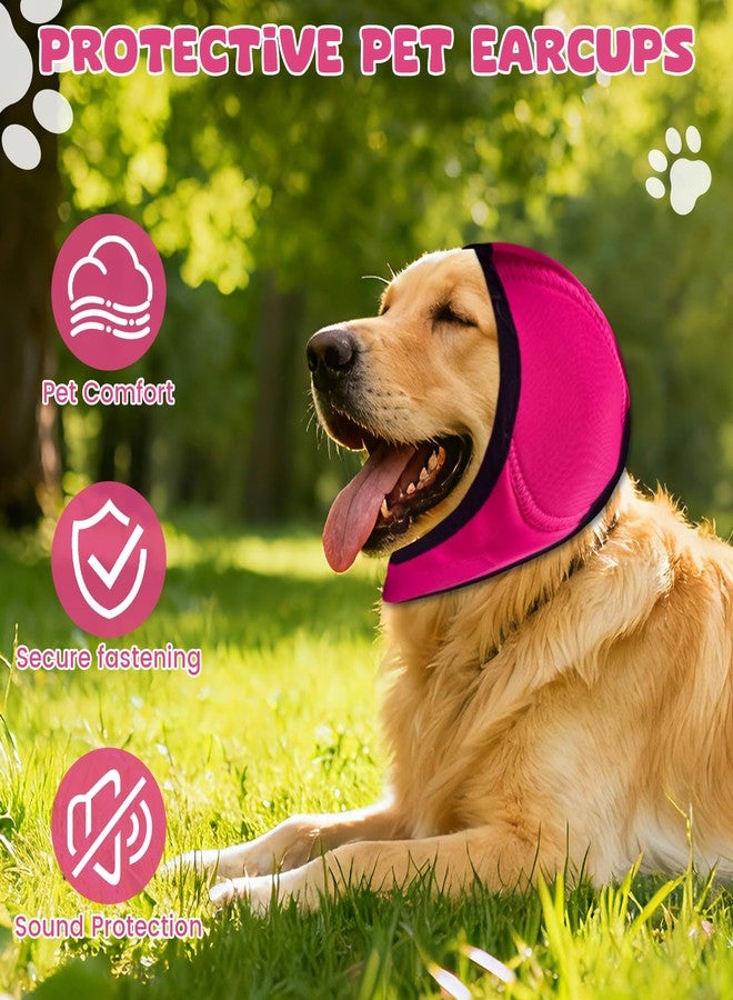 KCMOSGI 2 Pcs Dog Ear Muffs Noise Protection, No Flap Ear Wraps for Dogs, Dog Ear Covers for Bath, Dog Earmuffs for Beauty Treatment, Fireworks Show - Image 4