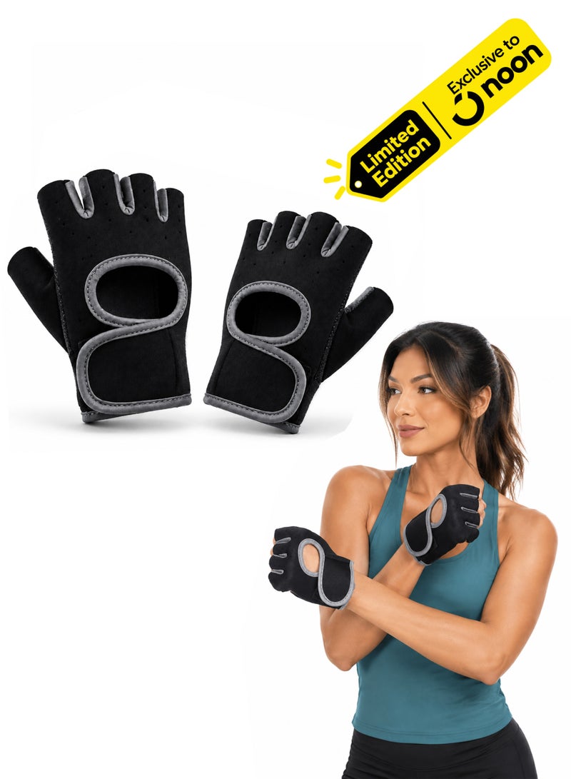 DBLEW Workout Gloves for Men and Women, Gym Weight Lifting Gloves Protection Support Gloves for Hand Pain, Minor Scrapes, Sprains and Bumps, Twist, Arthitis and Therapeutic Heat Retention, Anti-Slip Protection Breathable Half Finger Gloves for Sports, Cycling, Weight Training, Pull-up, Gym Fitness and Home Workouts - Image 1