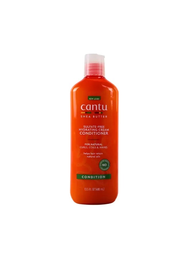 Cantu Sulfate Free Hydrating Cream Conditioner For Natural Curls and Coils- 400ml Orange - Image 1