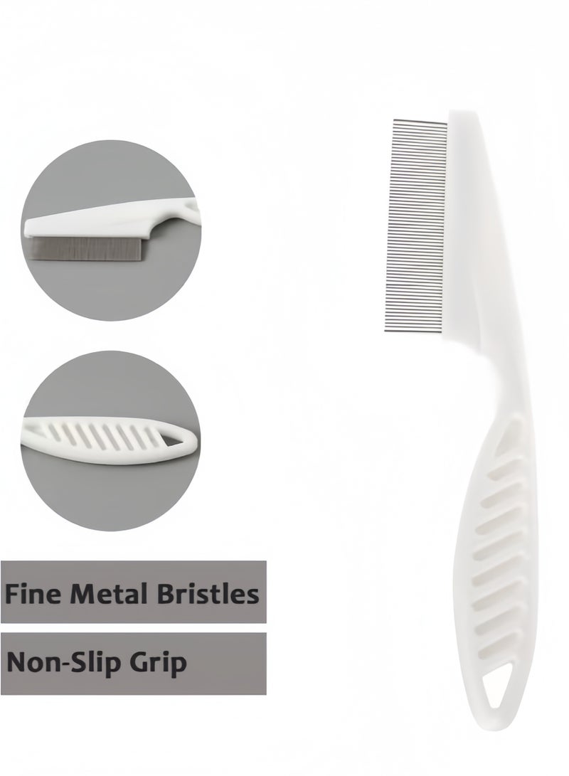 KHAJUL 1PCS Lice Combs, Stainless Steel Fine Tooth Comb Lice Comb Professional Head Lice Nit Removal Hair Comb for Kids Adults Pets Dog Long or Short Hair - Image 3