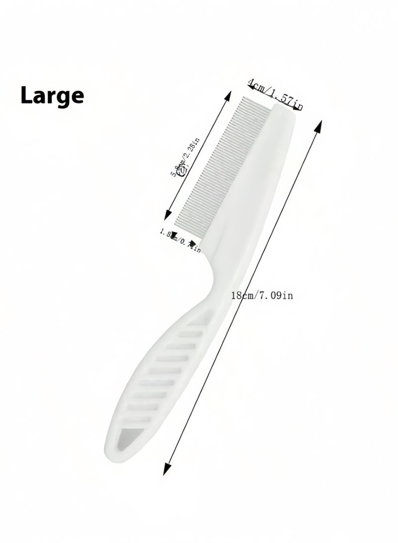 KHAJUL 1PCS Lice Combs, Stainless Steel Fine Tooth Comb Lice Comb Professional Head Lice Nit Removal Hair Comb for Kids Adults Pets Dog Long or Short Hair - Image 2