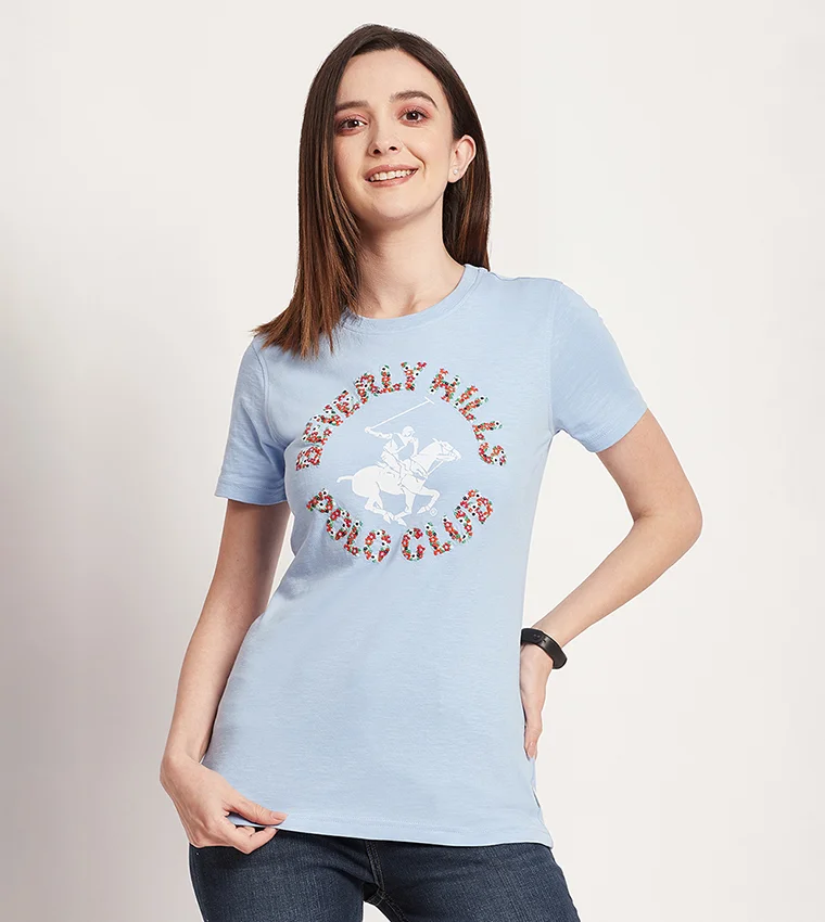 BEVERLY HILLS POLO CLUB Logo Printed Short Sleeves T-Shirt