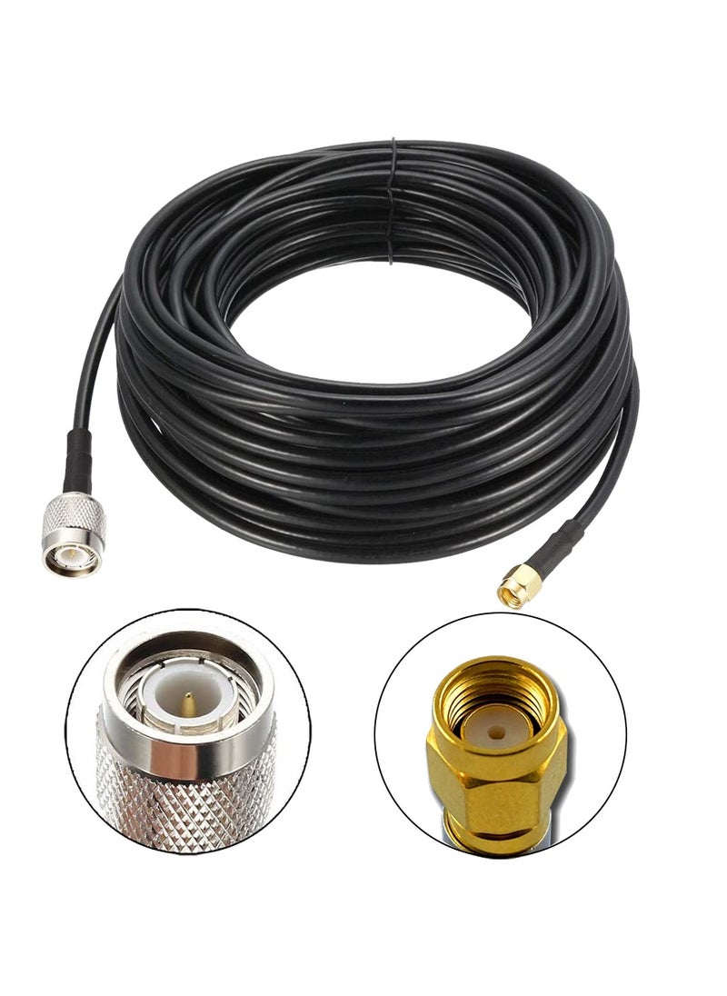 Ohm OHM TNC Male to RP-SMA Male Antenna Cable RG58  - Image 1