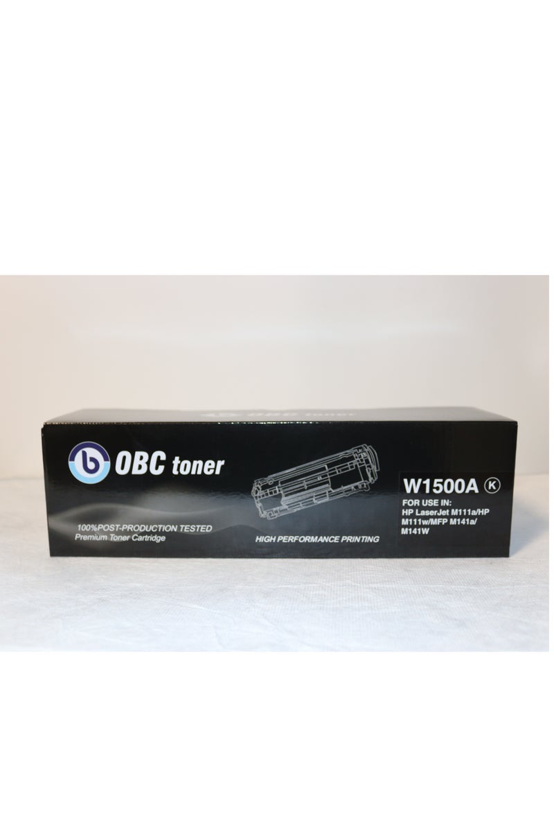OBC Compatible Black Laser Toner Cartridge Replacement for HP W1500A 150A Prints up to 975 pages with high quality - Image 1
