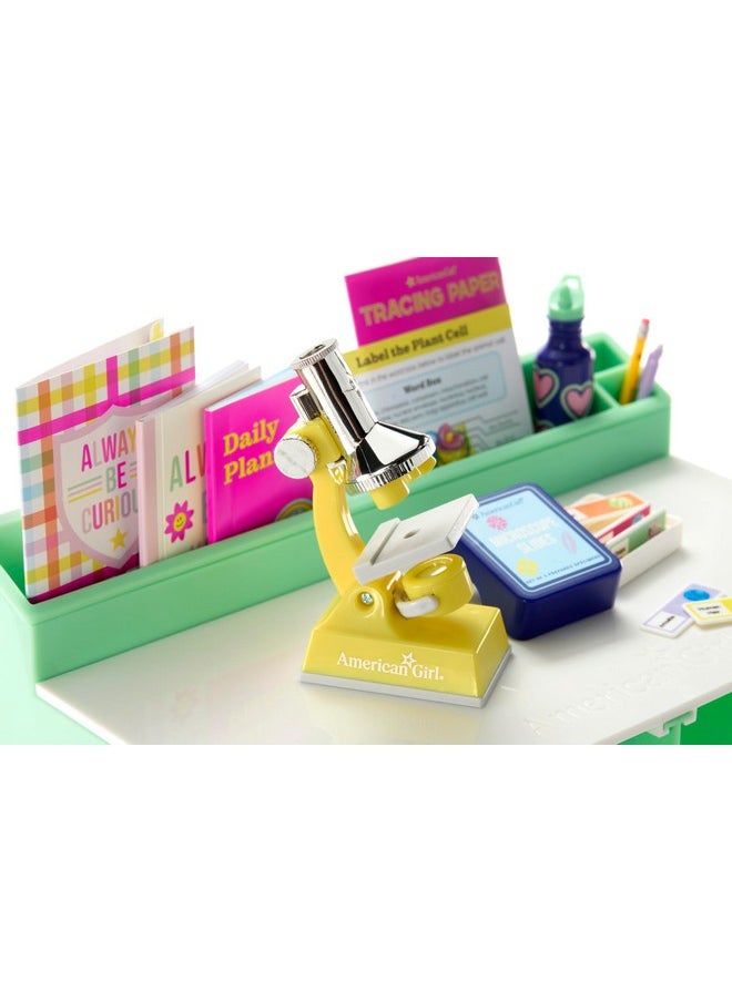 American Girl - Truly Me Love To Explore Art & Science 12Piece Set For 18Inch Dolls With A Tabletop Pottery Wheel, A Pretend Microscope, A White Art Canvas, A Paintbrush, And A Paint Palette Ages 6+ - Image 1