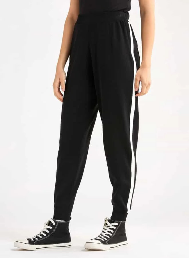 Splash FAV Tape Detail Joggers with Elasticated Waistband