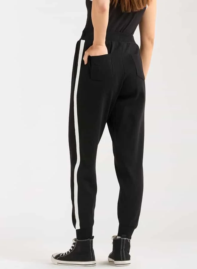 Splash FAV Tape Detail Joggers with Elasticated Waistband