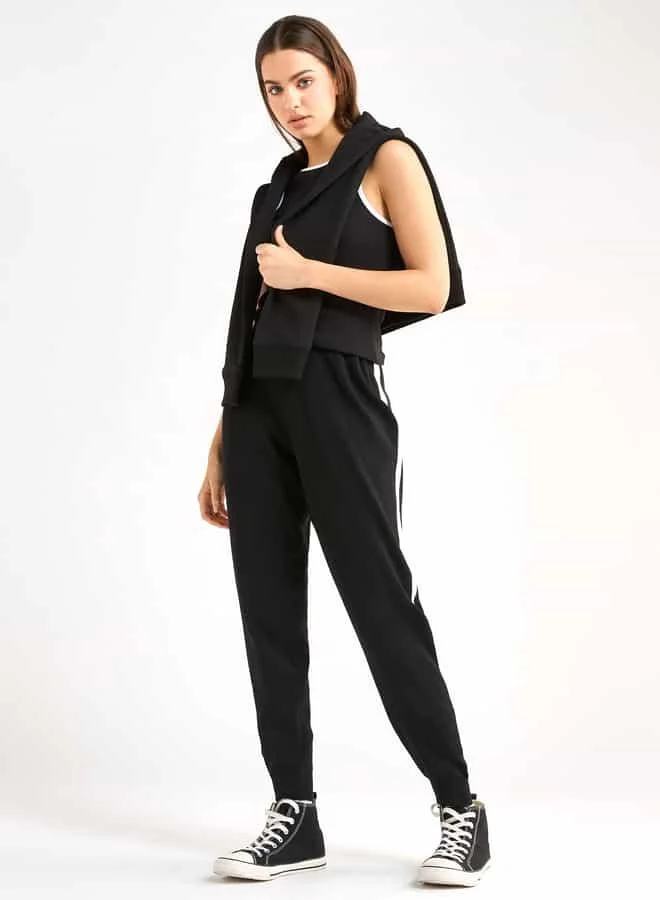 Splash FAV Tape Detail Joggers with Elasticated Waistband