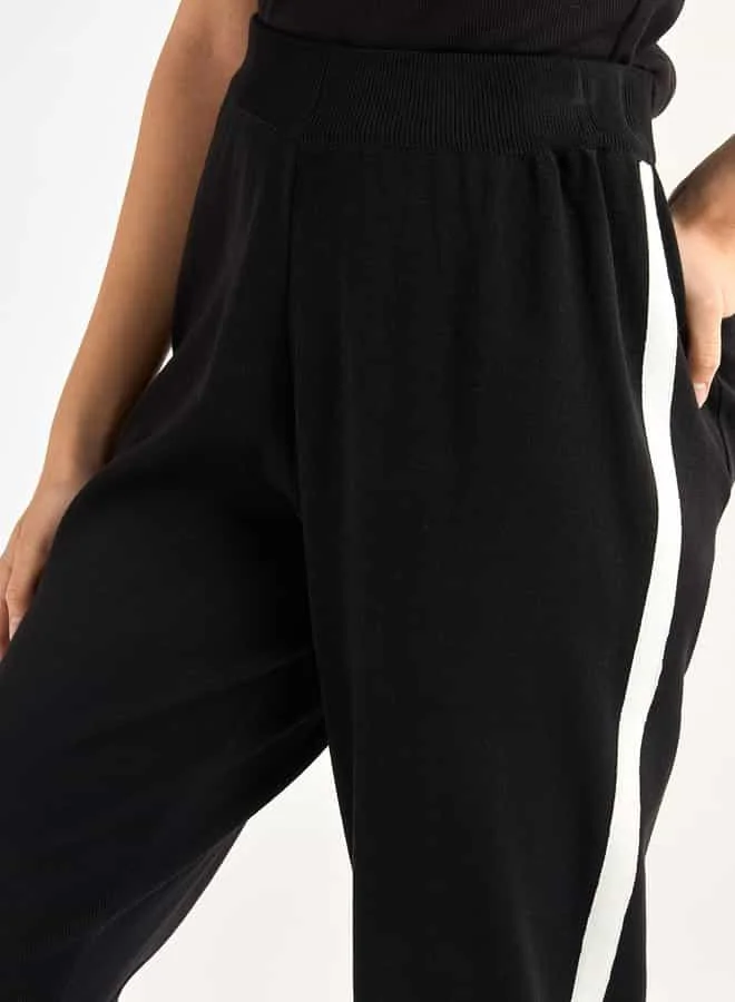 Splash FAV Tape Detail Joggers with Elasticated Waistband