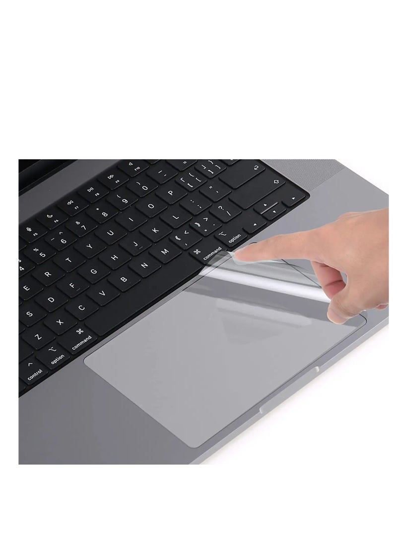 general 【2PCS】 MacBook Pro 14 Trackpad Protector Cover for 2024-2021 MacBook Pro 14 inch M4 M3 M2 M1 Pro/Max A3112 A3401 A3185 A2918 A2992 A2442 A2779 Anti-Scratch Waterproof Touch Pad Skin Cover, Clear - Image 1