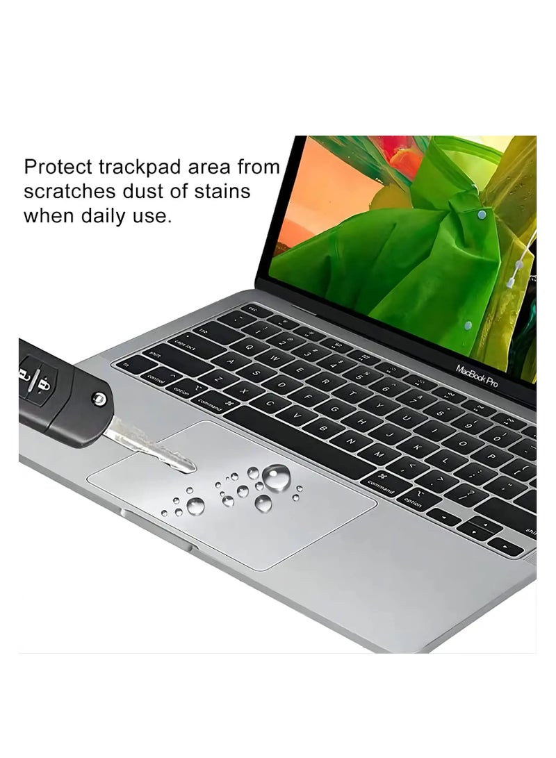 general 【2PCS】 MacBook Pro 14 Trackpad Protector Cover for 2024-2021 MacBook Pro 14 inch M4 M3 M2 M1 Pro/Max A3112 A3401 A3185 A2918 A2992 A2442 A2779 Anti-Scratch Waterproof Touch Pad Skin Cover, Clear - Image 4