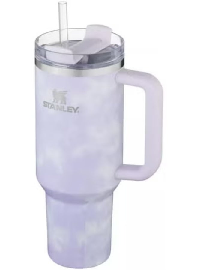 Stanley Adventure 40oz Stainless Steel Quencher Tumbler – Wisteria Tie Dye | Double Wall Vacuum Insulated Travel Cup with Handle & Straw | Leak-Resistant, BPA-Free, Keeps Drinks Hot or Cold for Hours - Image 1