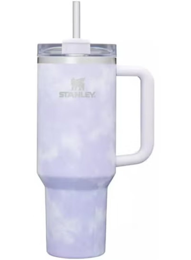 Stanley Adventure 40oz Stainless Steel Quencher Tumbler – Wisteria Tie Dye | Double Wall Vacuum Insulated Travel Cup with Handle & Straw | Leak-Resistant, BPA-Free, Keeps Drinks Hot or Cold for Hours - Image 2