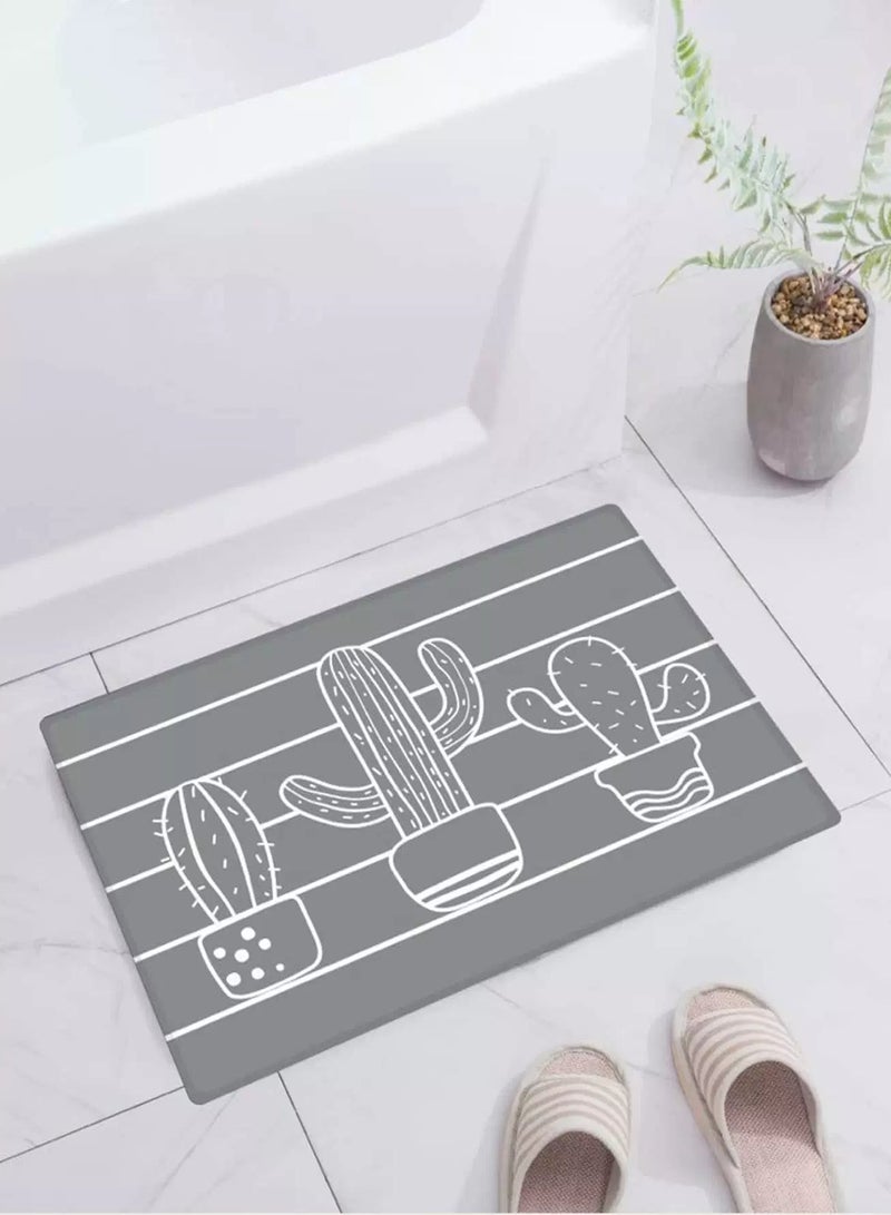Generic Cactus Print Floor Mat  - Image 1