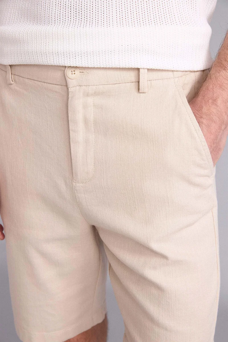 Defacto  Regular Fit Cotton Bermuda Shorts for Men | Best Price UAE