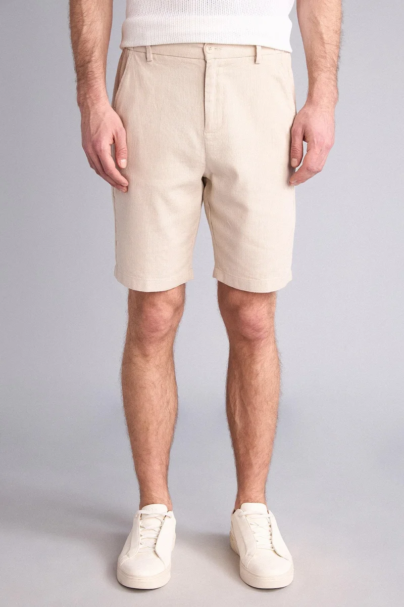 Defacto  Regular Fit Cotton Bermuda Shorts for Men | Best Price UAE