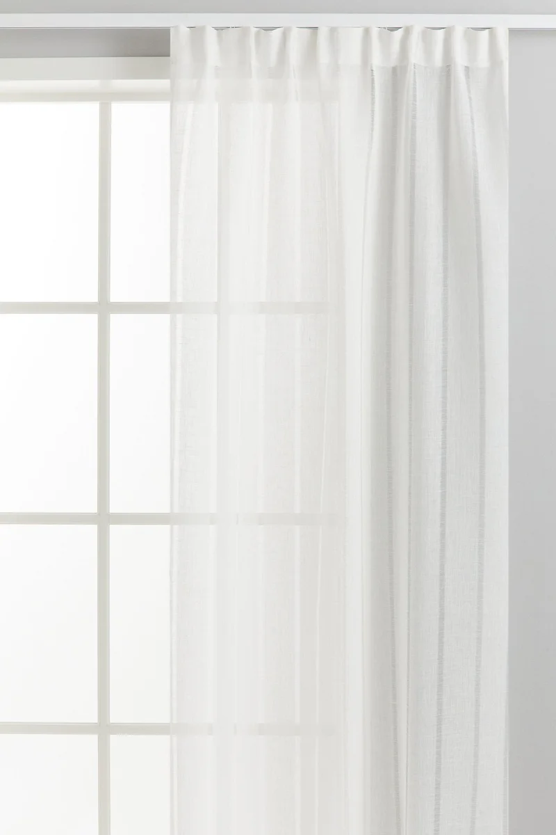 H&M 2-Pack Linen Curtain Lengths