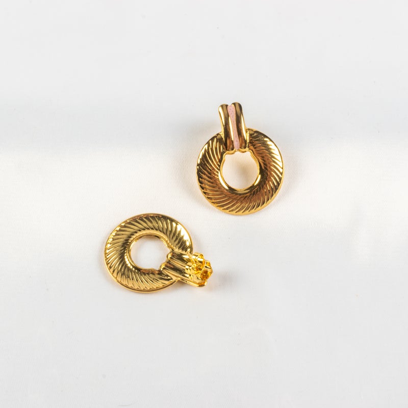 حلق أستانليس ستيل ذهبي × بينك - Image 2