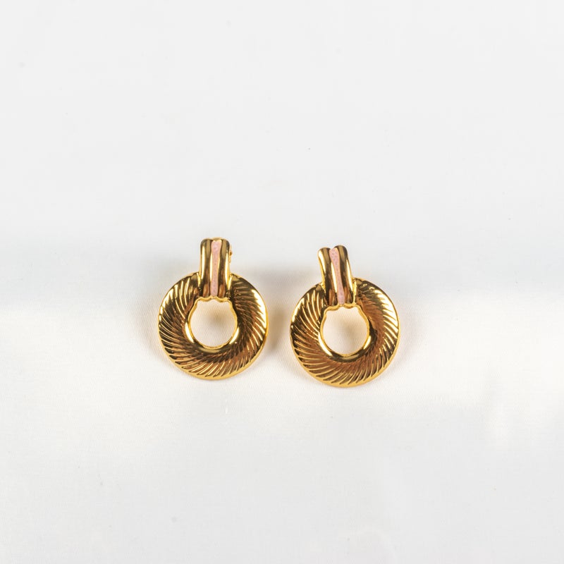 حلق أستانليس ستيل ذهبي × بينك - Image 1