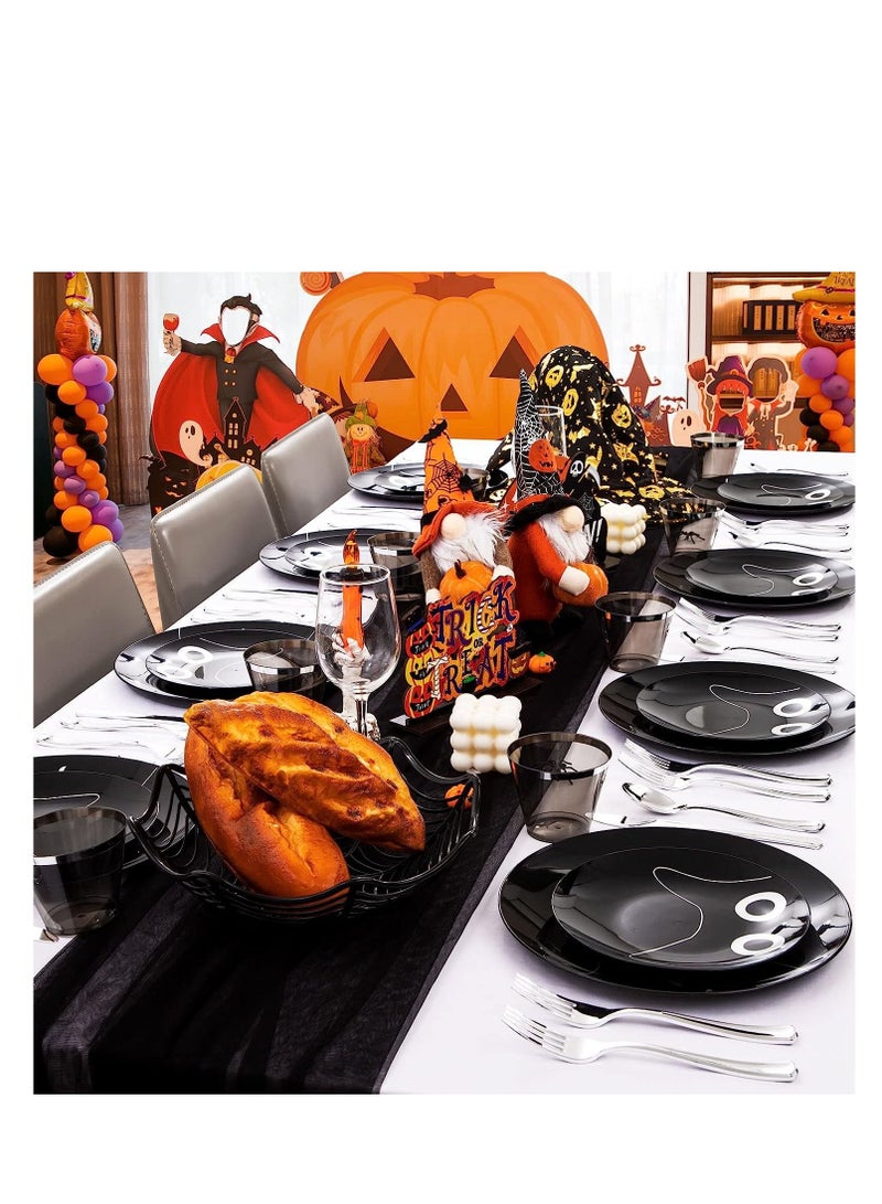 4basix Plastic Cutlery Set of 24 Disposable Utensils  Including 8 Plastic Forks 8 Knives 8 Spoons - Image 4