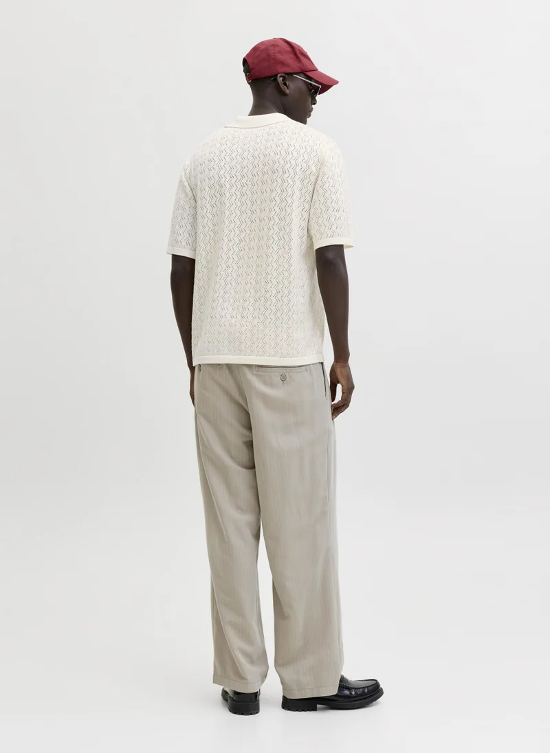 JACK & JONES  Short Sleeve Knitted Polo for Men | Best Price UAE