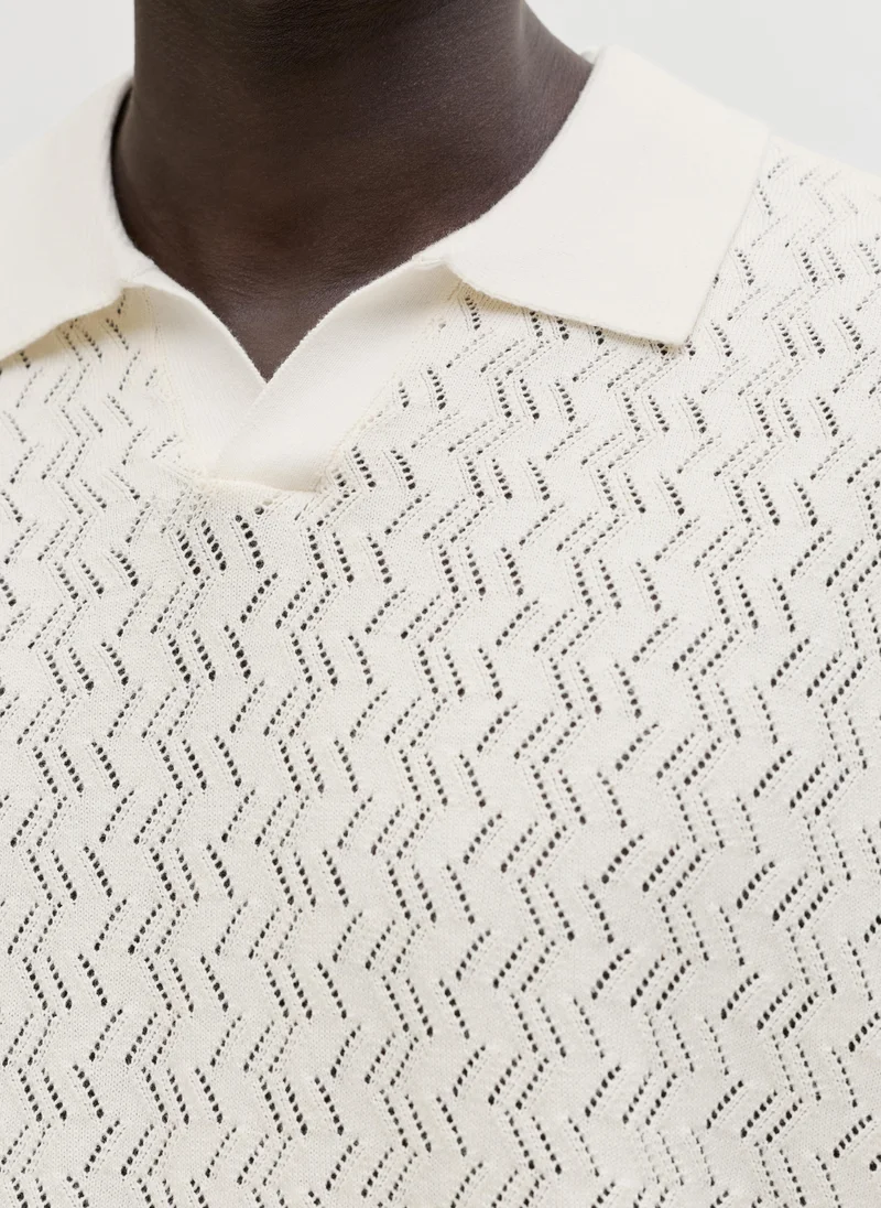 JACK & JONES  Short Sleeve Knitted Polo for Men | Best Price UAE